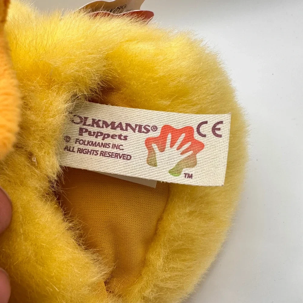NEW! Folkmanis Duckling Puppet Yellow Plush Bird Hand Puppet 21FM031 VN